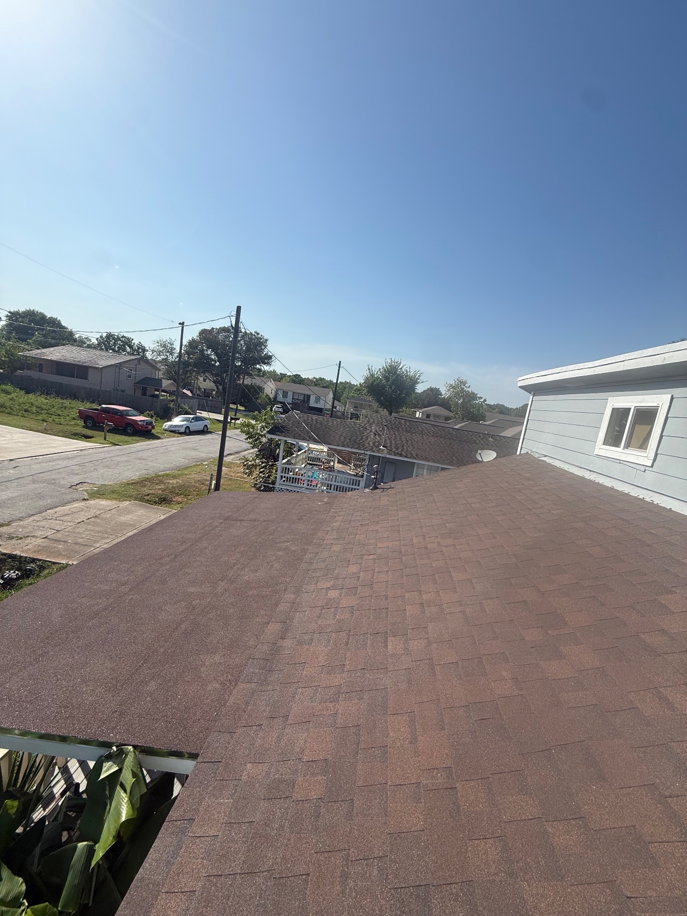 After photo of the roofing project