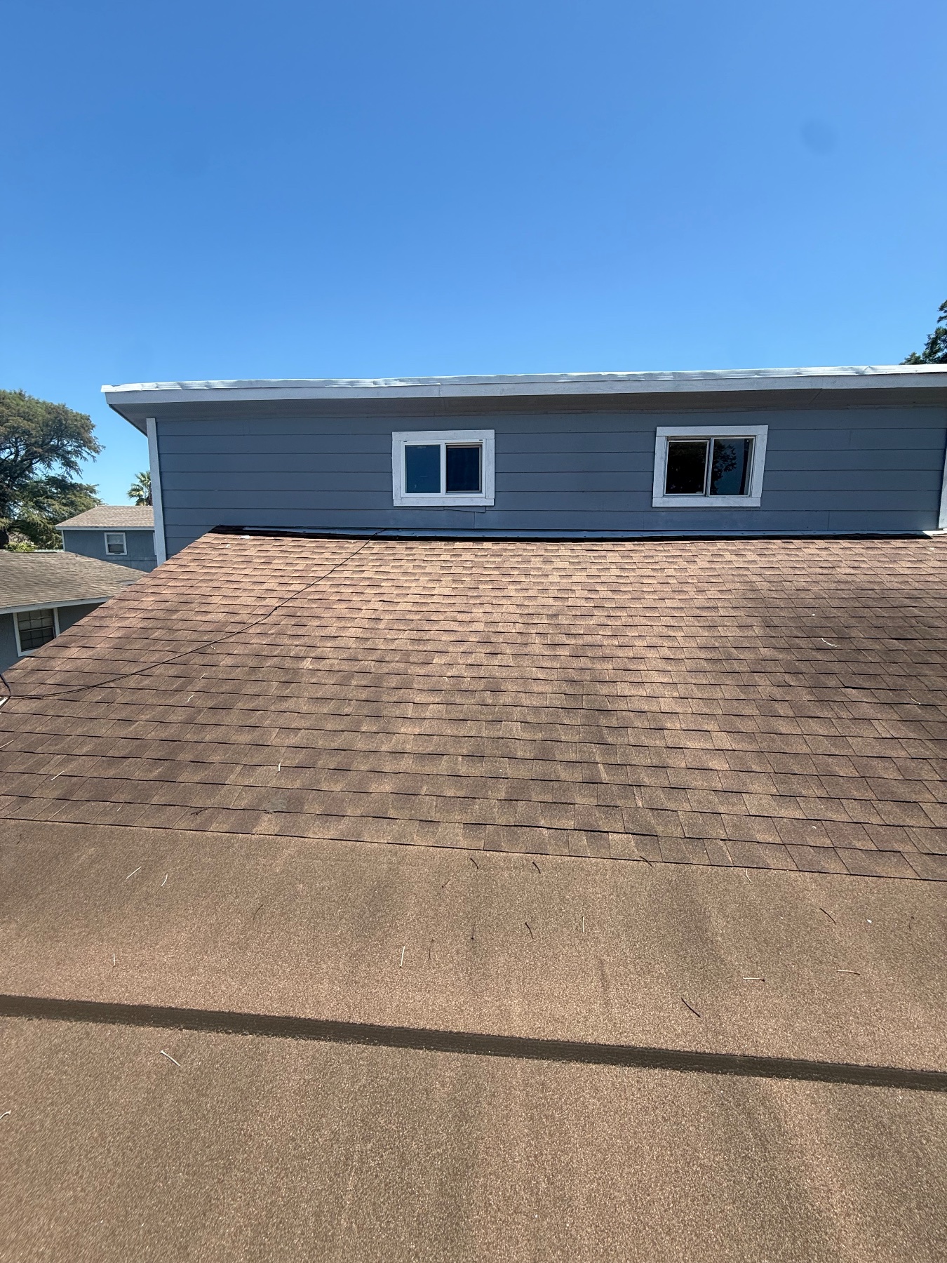 Before photo of the roofing project