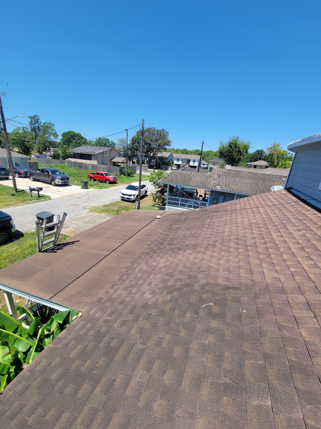 Before photo of the roofing project