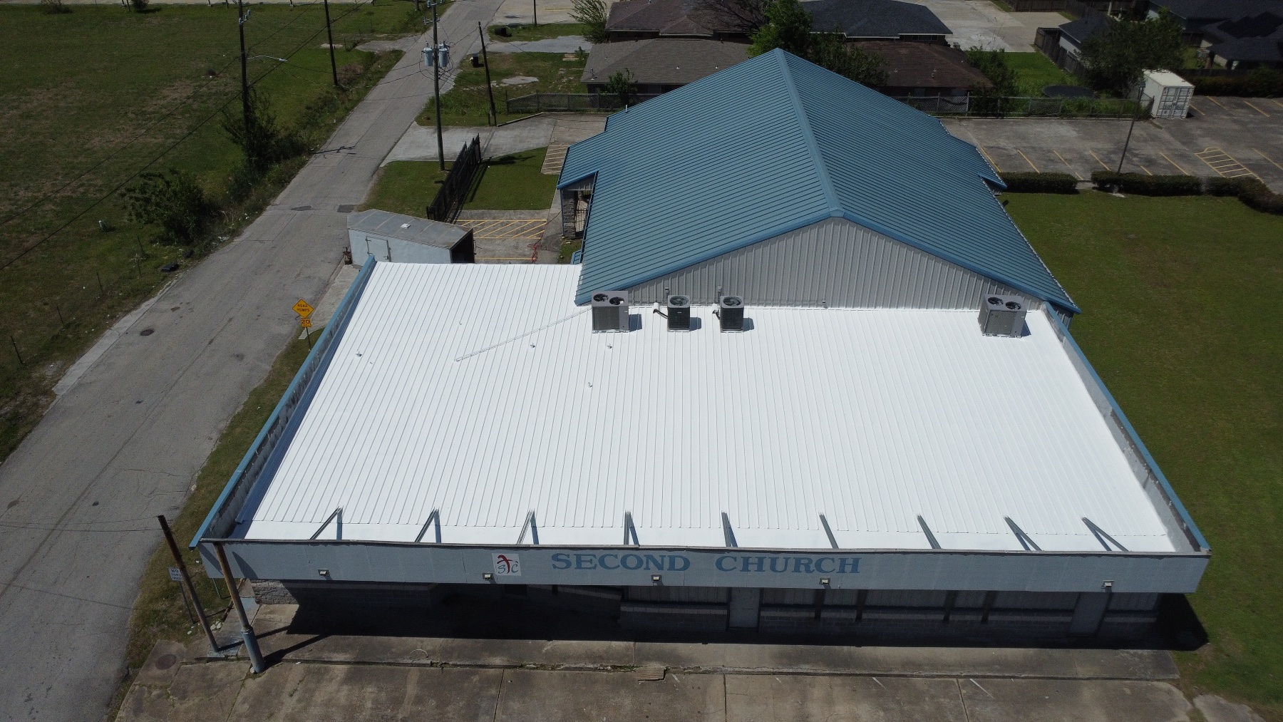 After photo of the roofing project