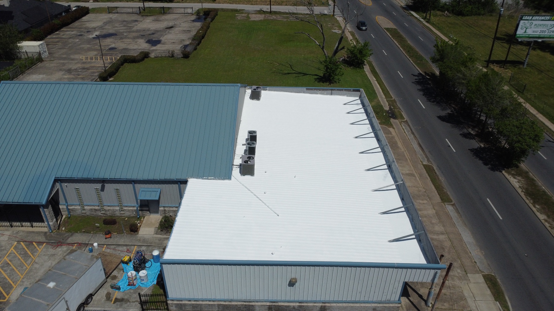 After photo of the roofing project