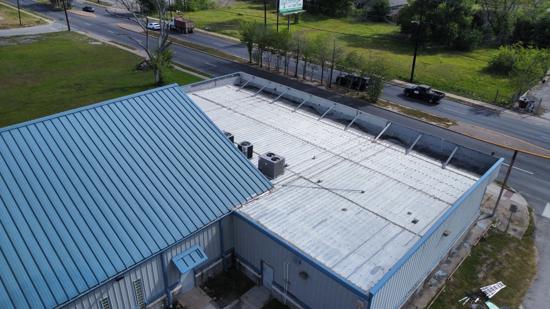 Before photo of the roofing project