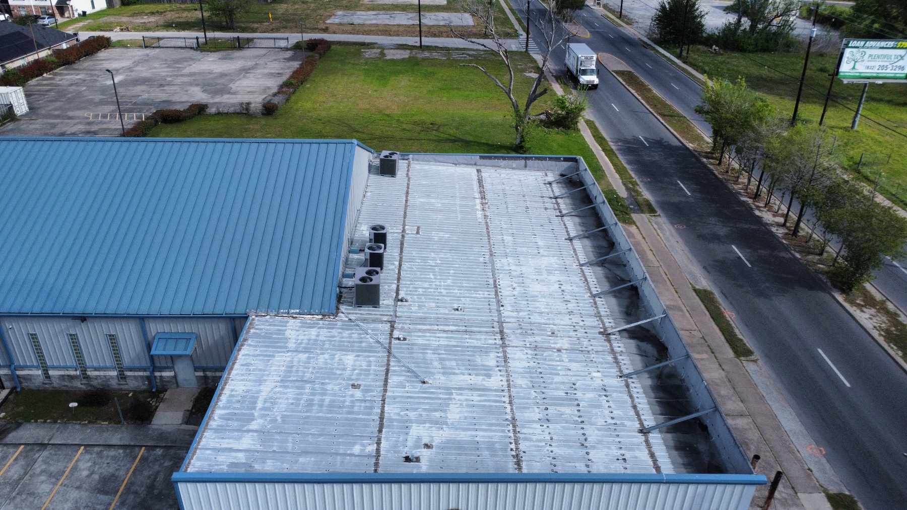 Before photo of the roofing project