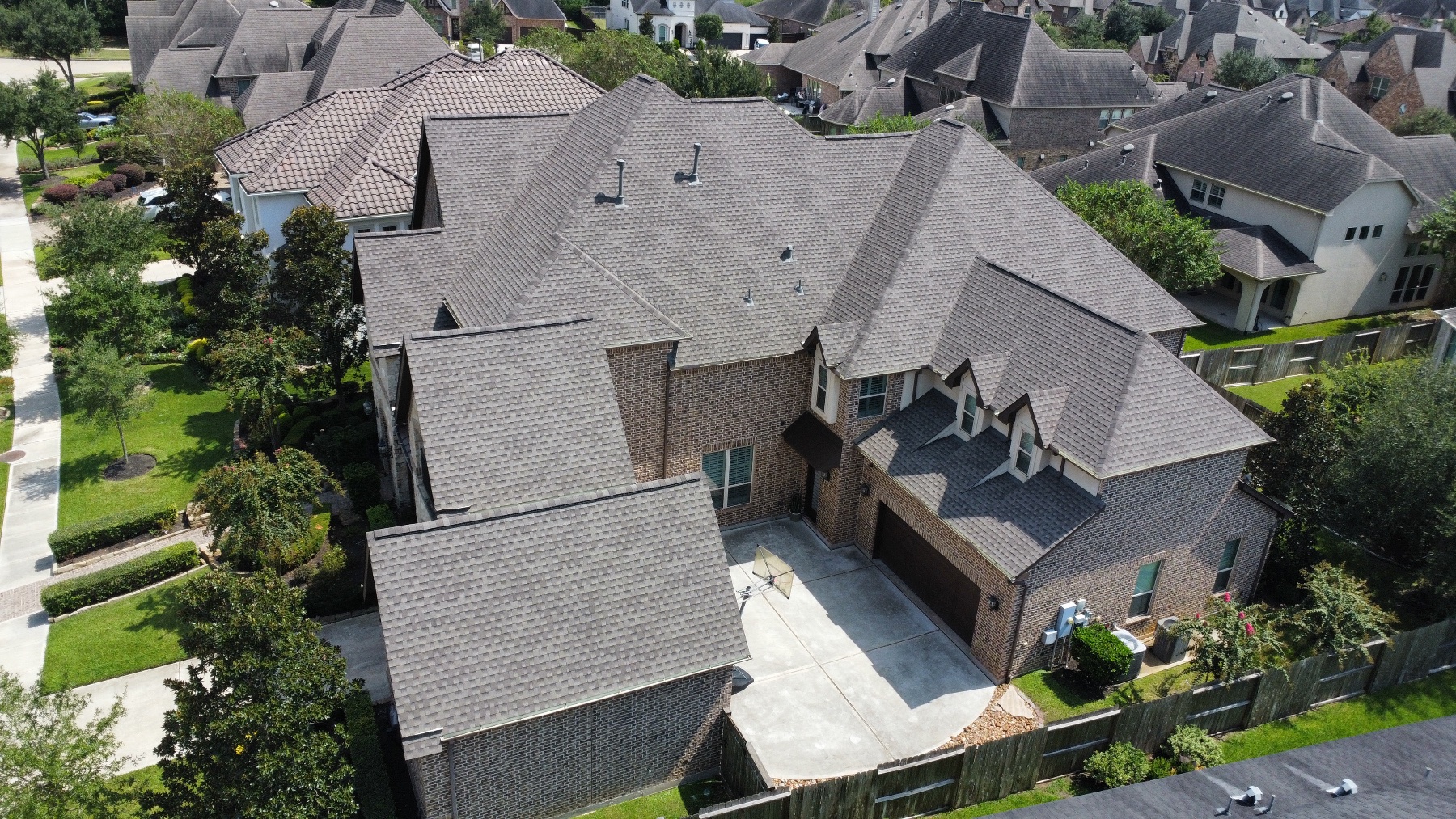 After photo of the roofing project