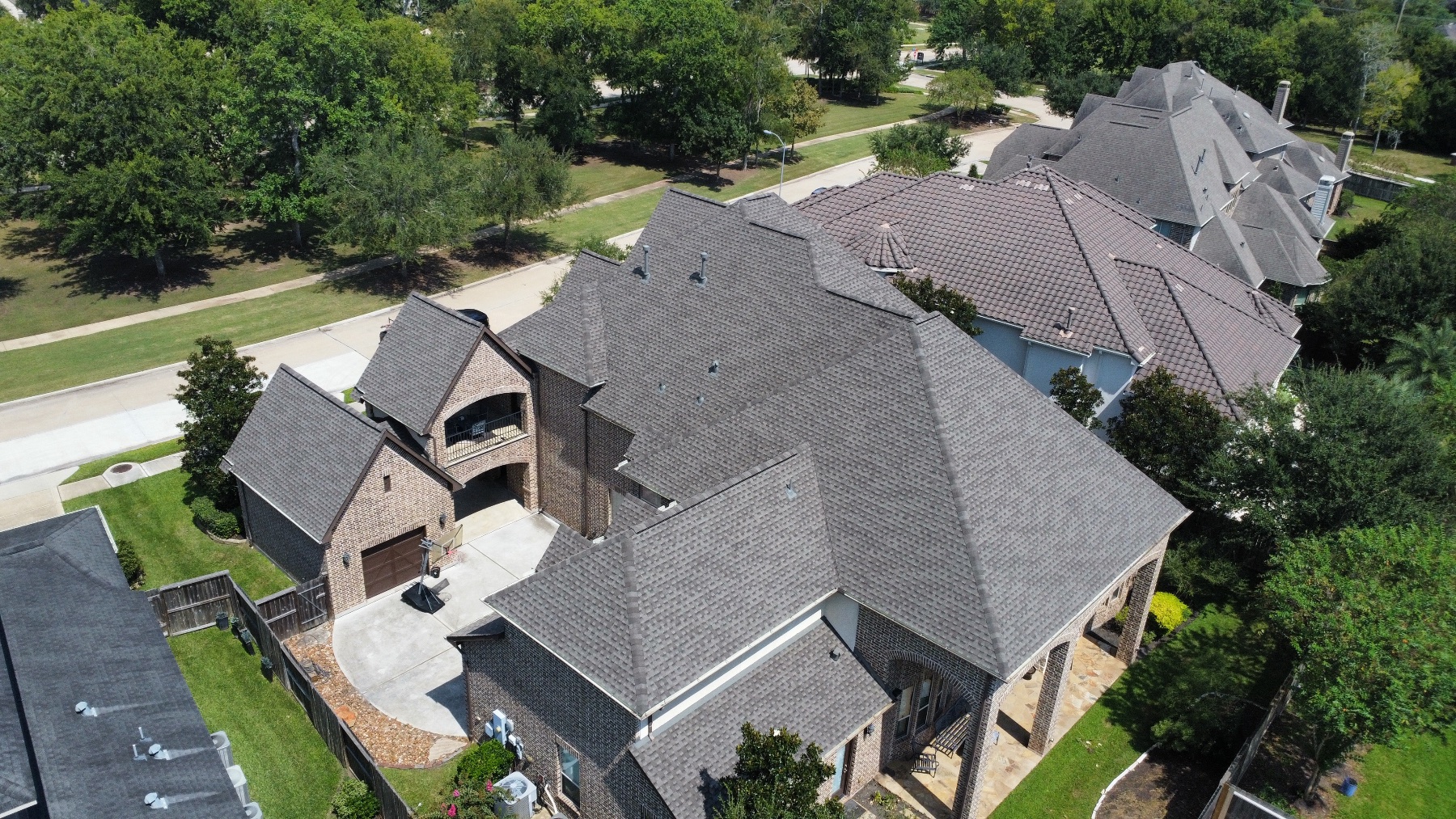 After photo of the roofing project