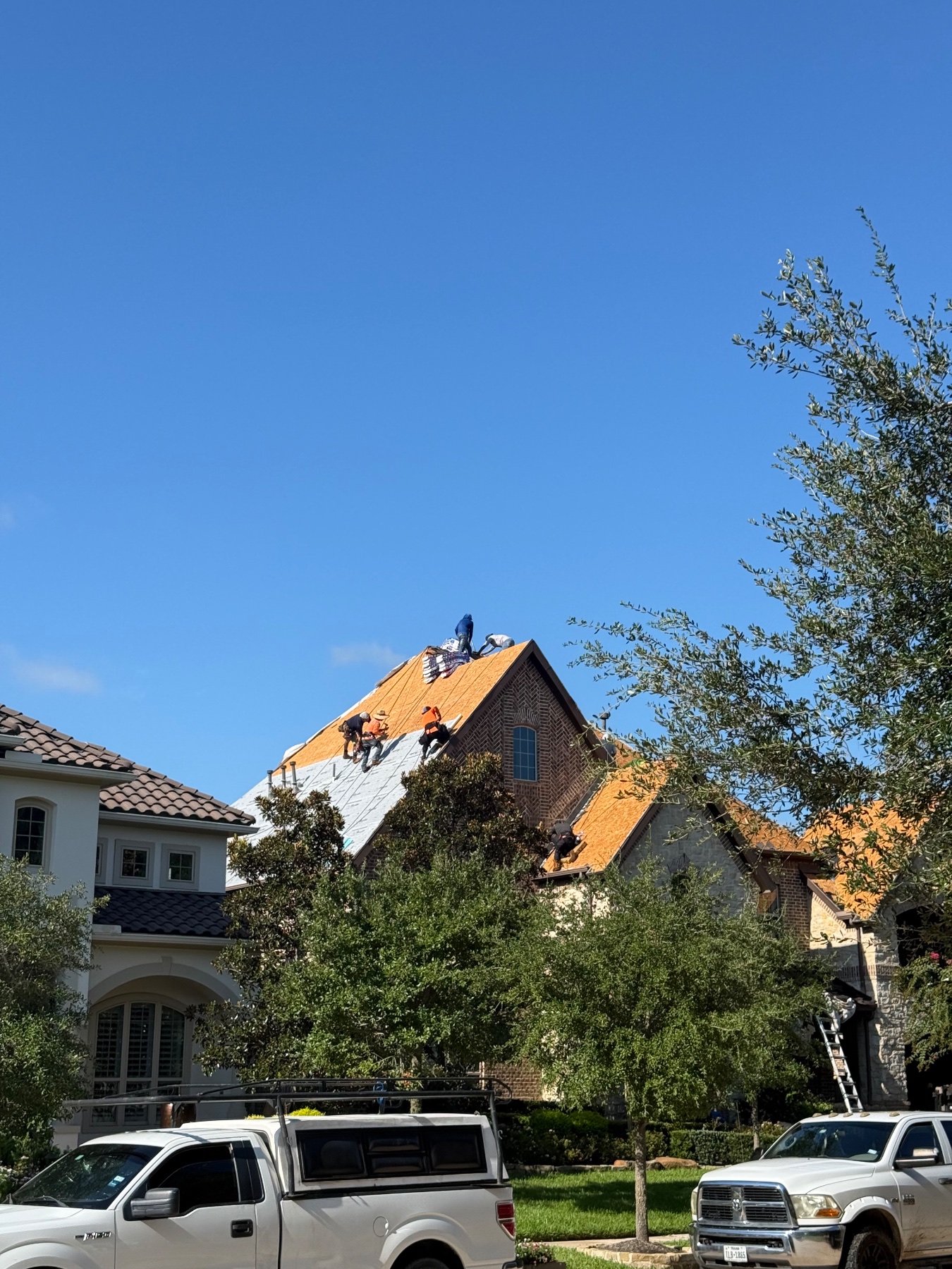 Before photo of the roofing project