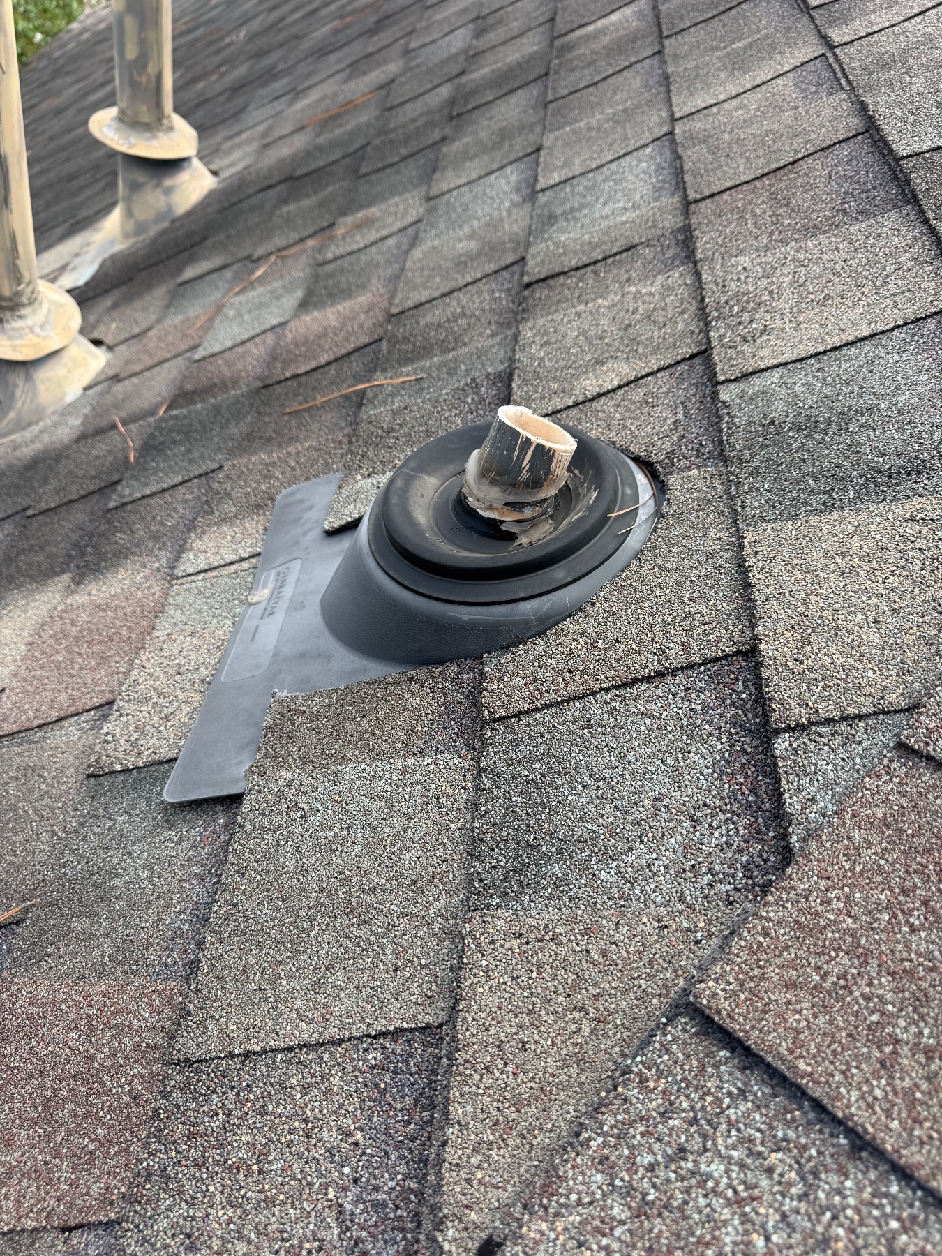 Before photo of the roofing project