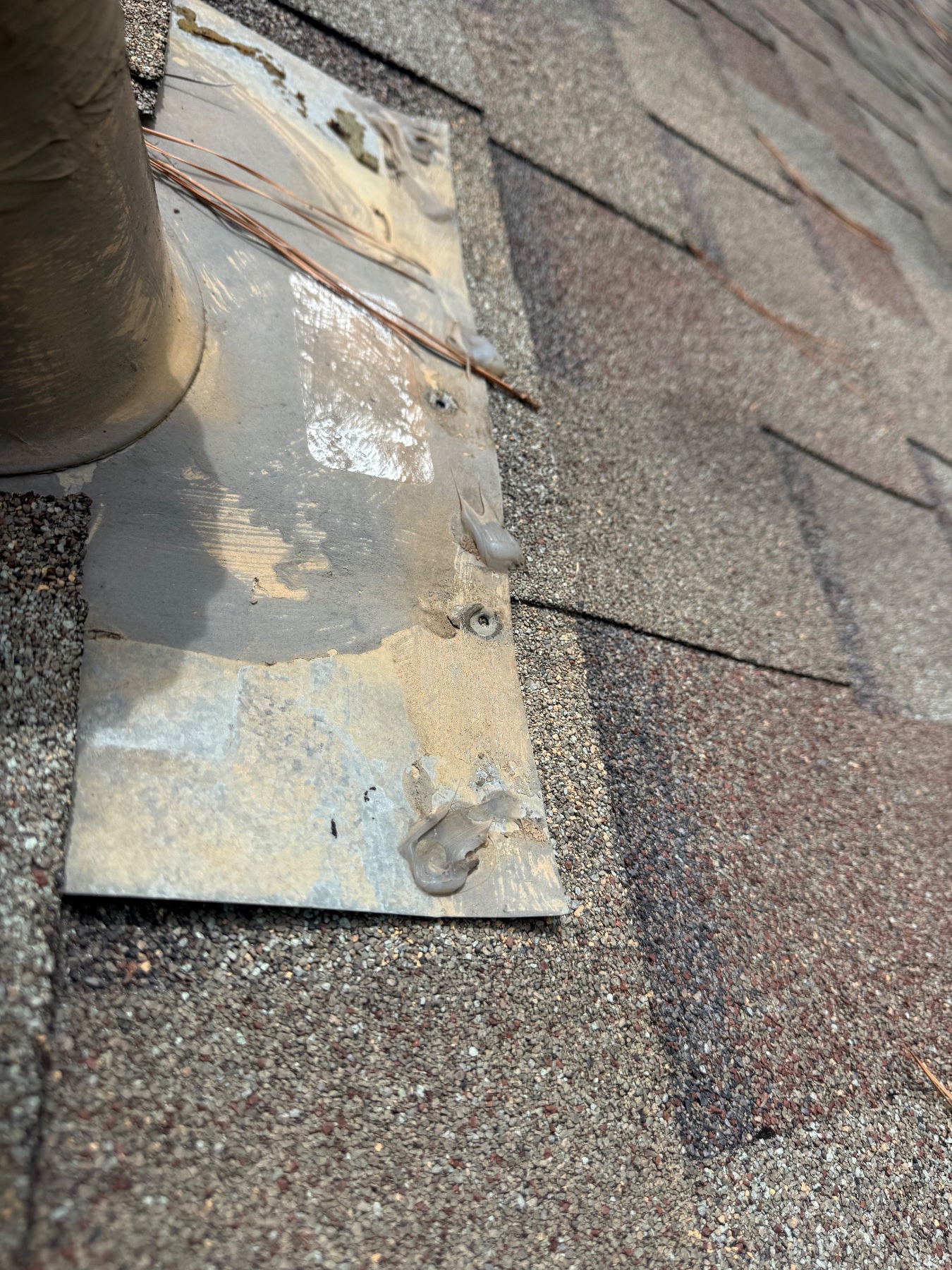 Before photo of the roofing project