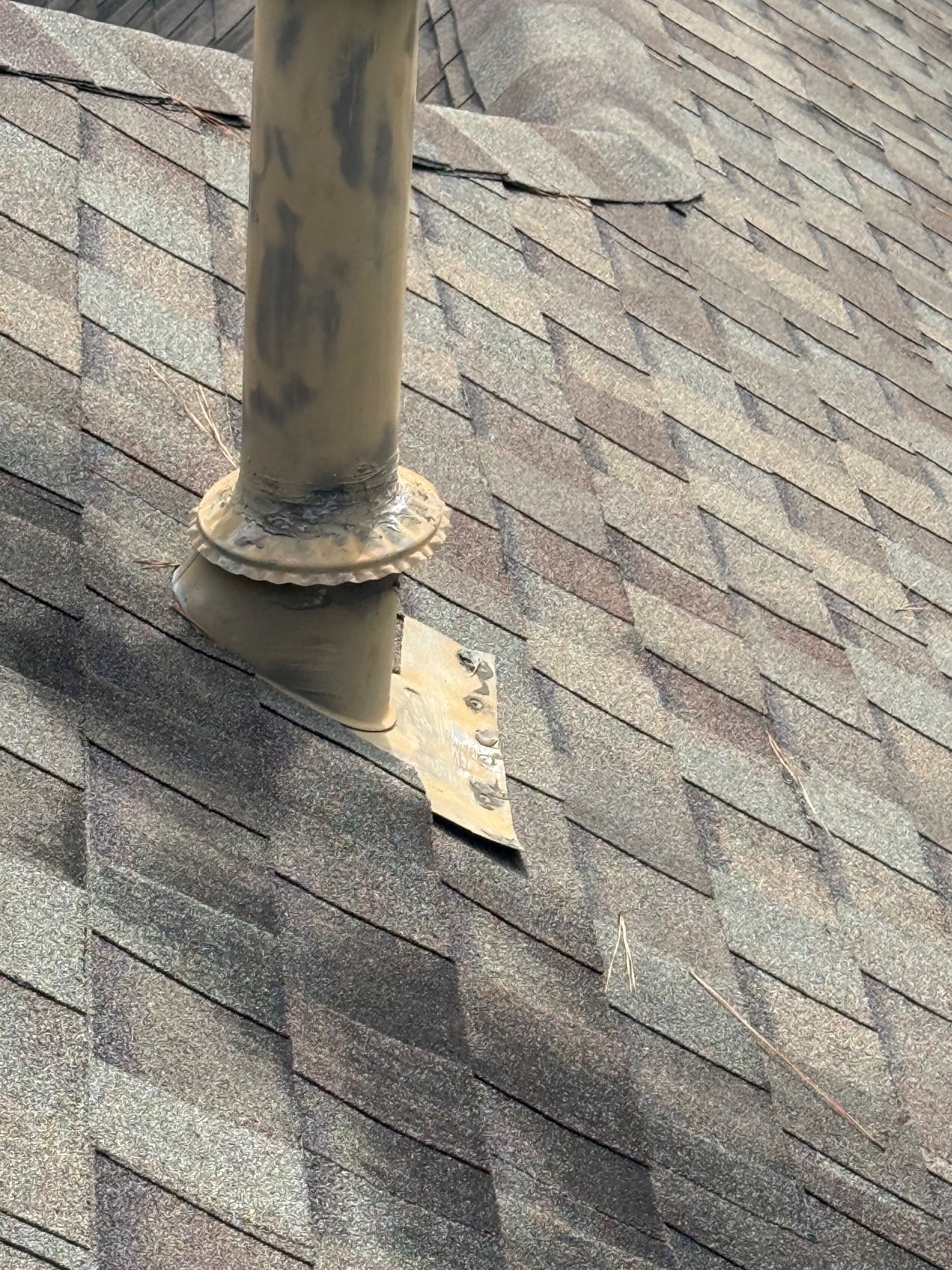 Before photo of the roofing project